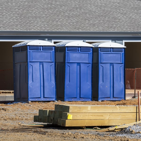 what is the expected delivery and pickup timeframe for the portable toilets in Alton IA